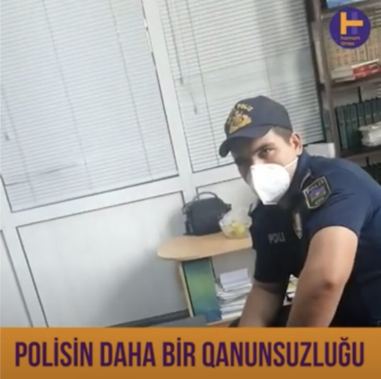 Azərbaycanda daha bir polis qanunsuzluğu aşkarlanıb