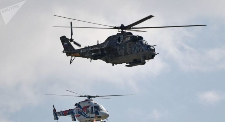 XİN Rusiya helikopterinin vurulması ilə bağlı bəyanat yayıb.