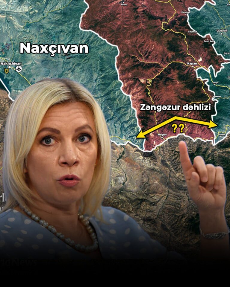 Mariya Zaxarova: “Azərbaycan-Naxçıvan yoluna Rusiya nəzarət etməlidir”