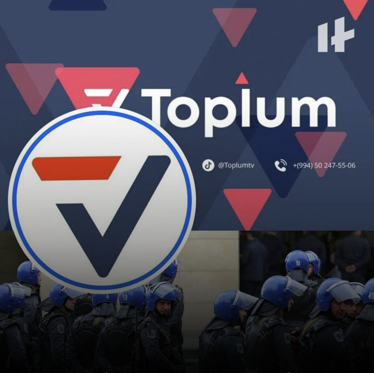Polis Toplum TV-nin ofisində axtarış aparır