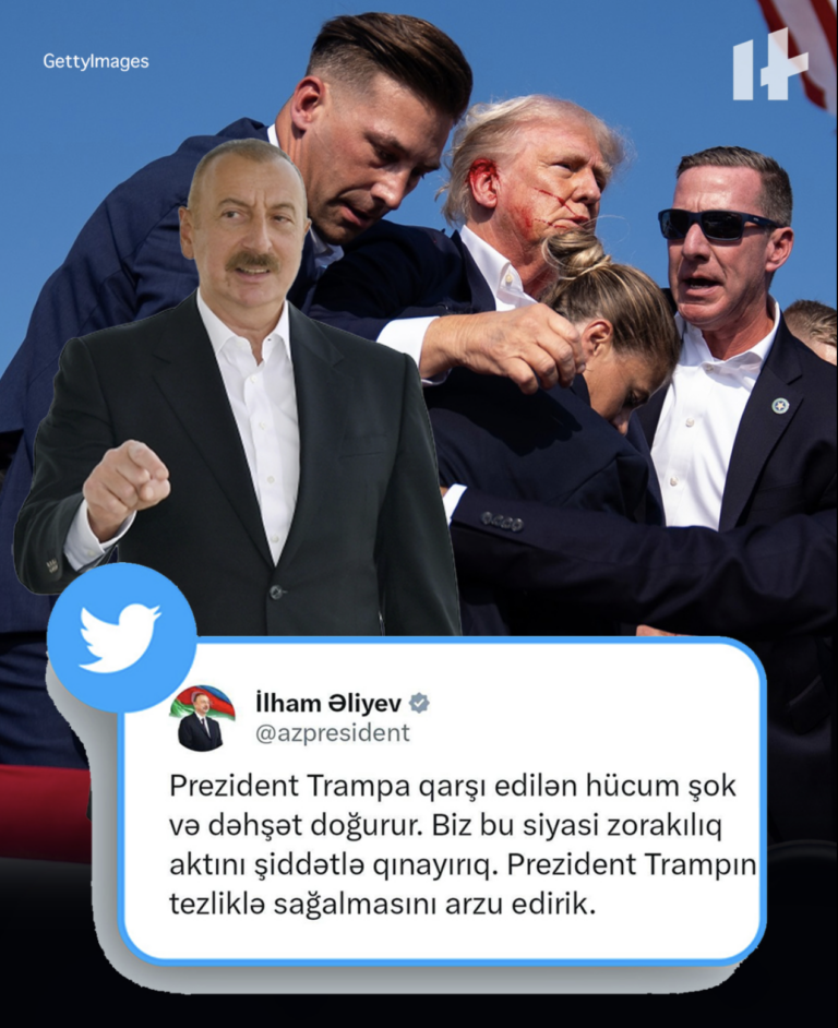 İlham Əliyev prezidentliyə namizəd Donald Trampla bağlı tweet atıb