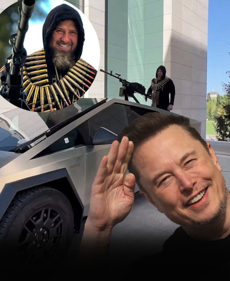 Elon Mask Kadırovun maşınını uzaqdan söndürüb
