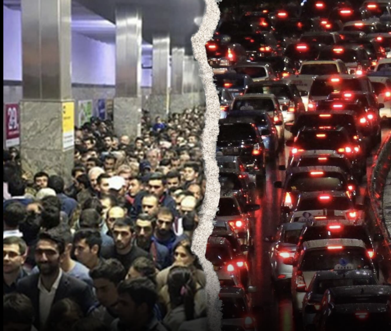 Yollarda tıxac, metroda izdiham var