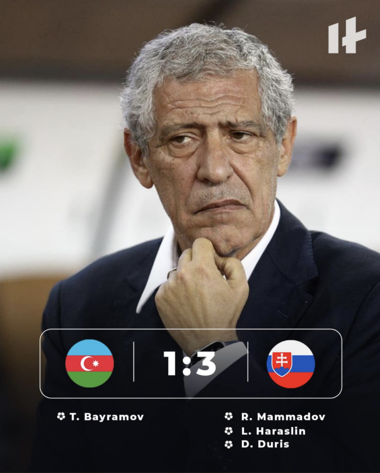 Azərbaycan Slovakiyaya 3-1 hesabı ilə uduzub