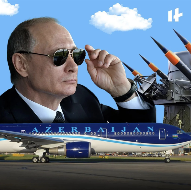 Təyyarə Rusiya tərəfindən vurulub 