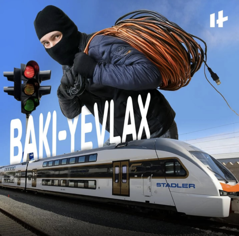 Kabeli oğurladılar, qatar yolda qaldı