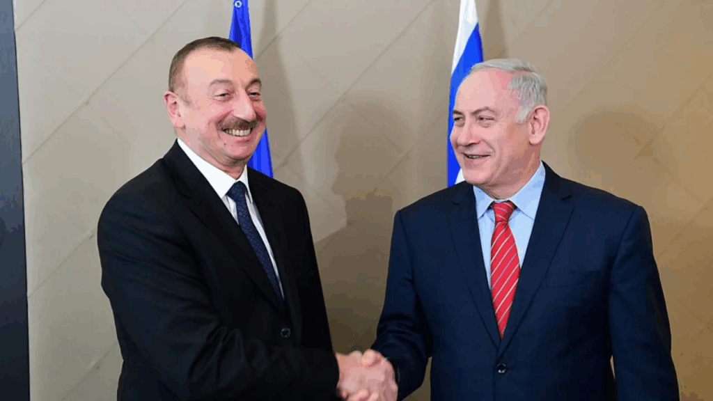 Azərbaycan Prezidenti İlham Əliyev İsrail Baş naziri Benyamin Netanyahu ilə | Amos Ben-Gershom, GPO - Azərbaycan-İsrail əlaqələri