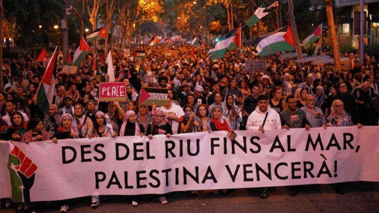 İspaniyada Fələstinə dəstək tətili keçirilib