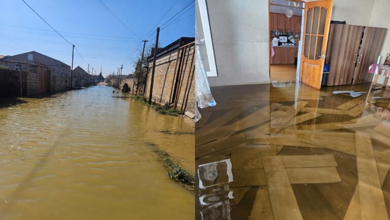 Maştağada yağış suları 20 gündən artıqdır ki, sakinlər üçün ciddi problemə çevrilib