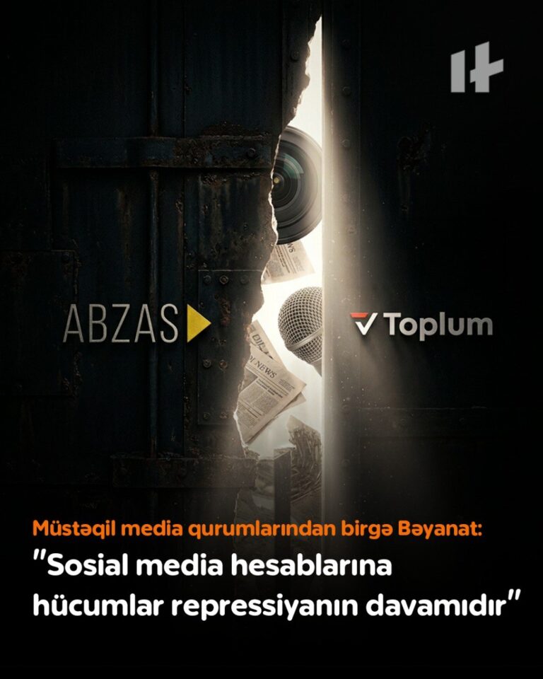 Mühacirətdə fəaliyyət göstərən müstəqil media qurumlarının sosial media hesablarına edilən hücumlarla bağlı birgə Bəyanat